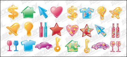 The colorful life of material supplies Vector