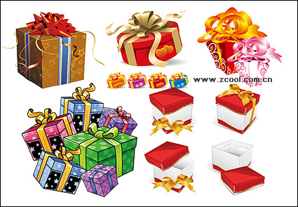 5 sets of beautiful vector packaging material