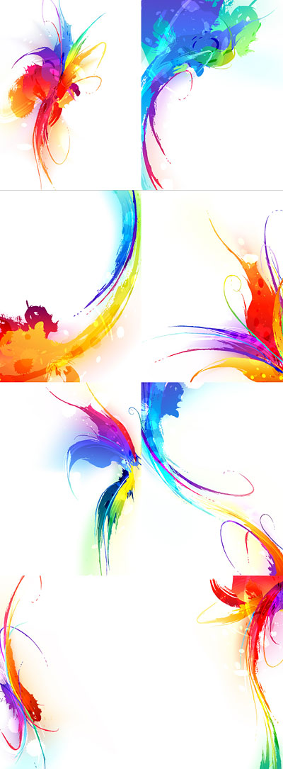 Ink, watercolor pattern 2
