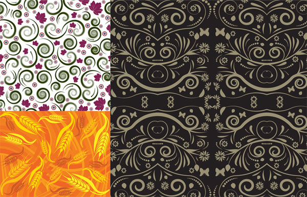 wheat leaf pattern background material 