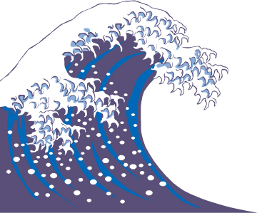 Wave vector spray material