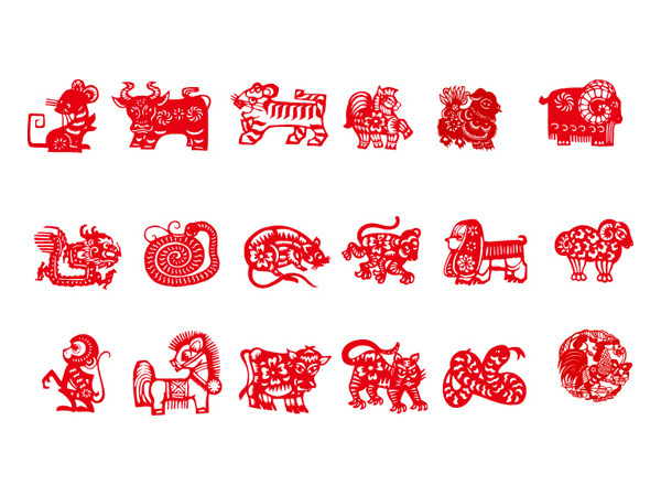 Paper-cut animal