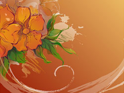 Hand-painted flowers Vector material-2