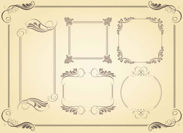 Simple Borders Vector material