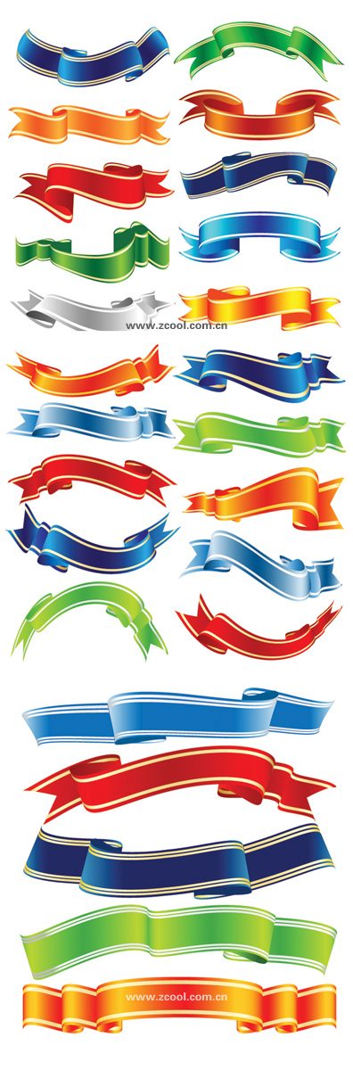 Riband banner vector icon