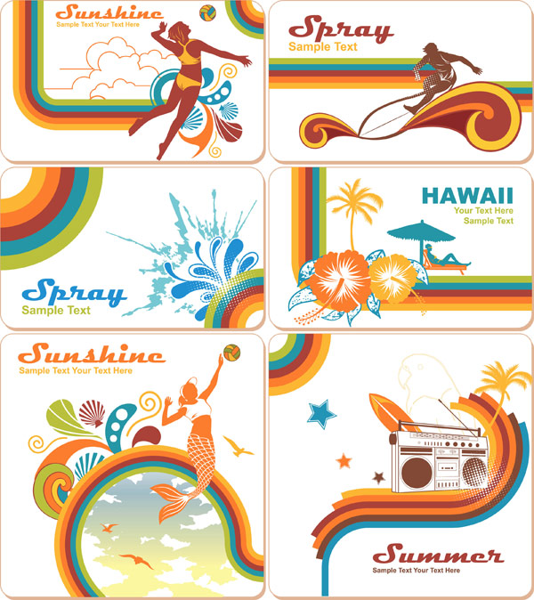 Vector elements of the trend of the summer