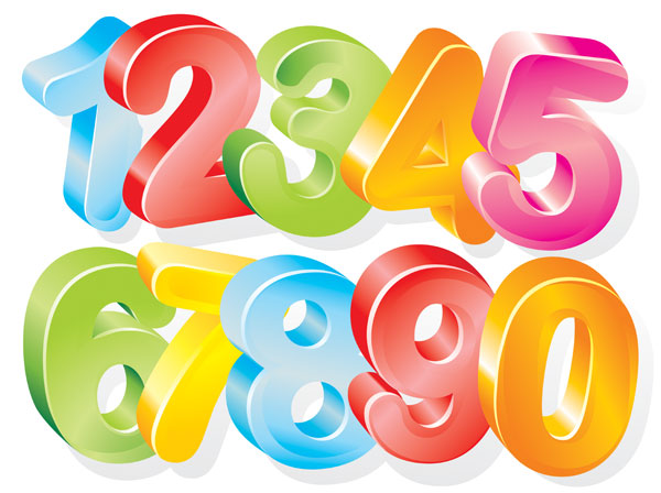 Color digital vector material
