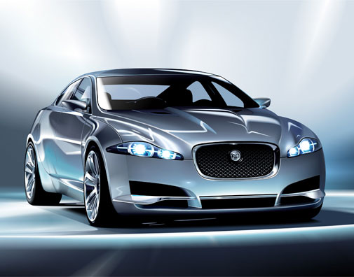 Jaguar-C-XF car Vector