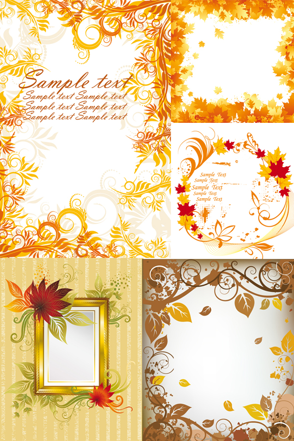 Vector shading elegant border