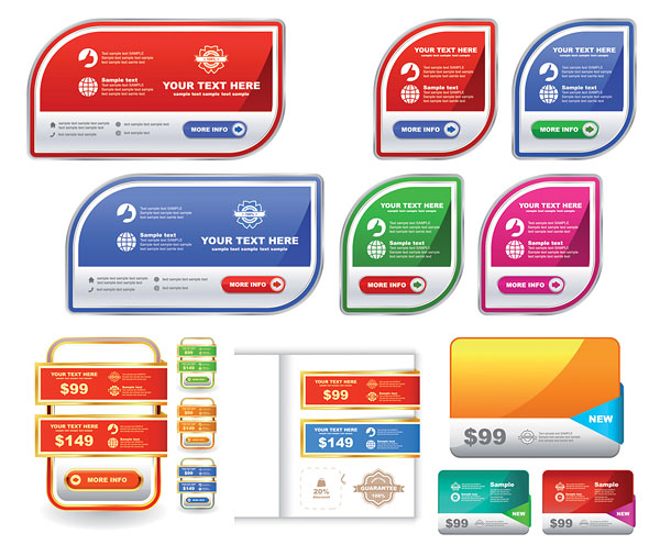 Sale labels Vector 