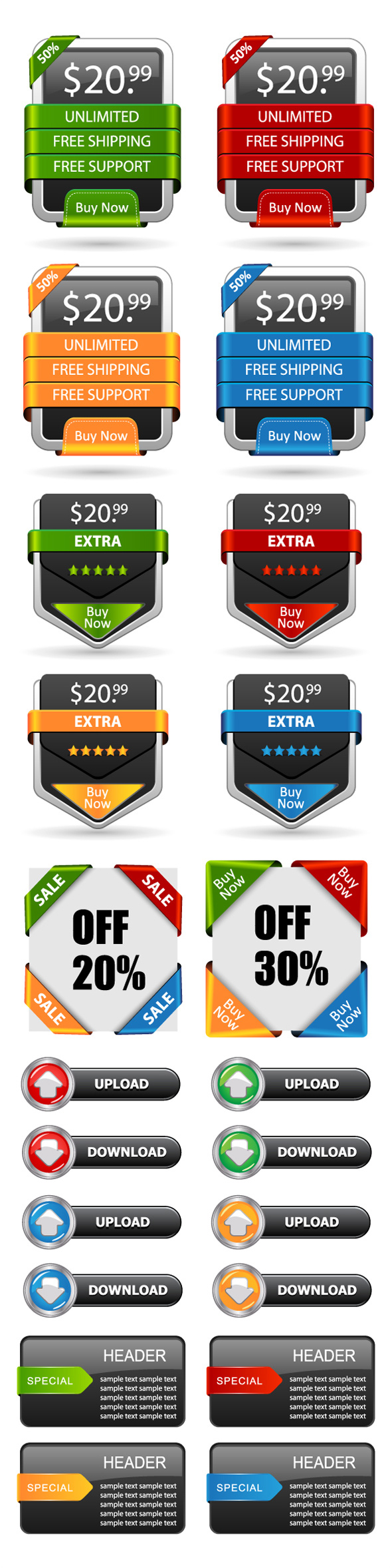 ++ Web Design  common elements of vector material++