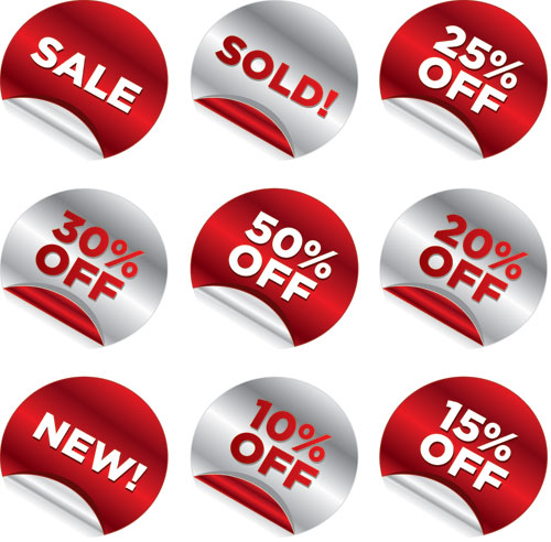 Crimping Stickers for Sale Vector