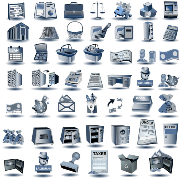 Blue-gray icon - Vector
