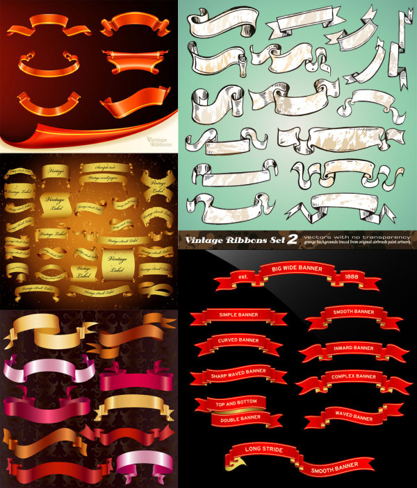 Beautiful ribbon reel - Vector
