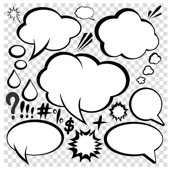 Comic-style dialog box 03 - Vector