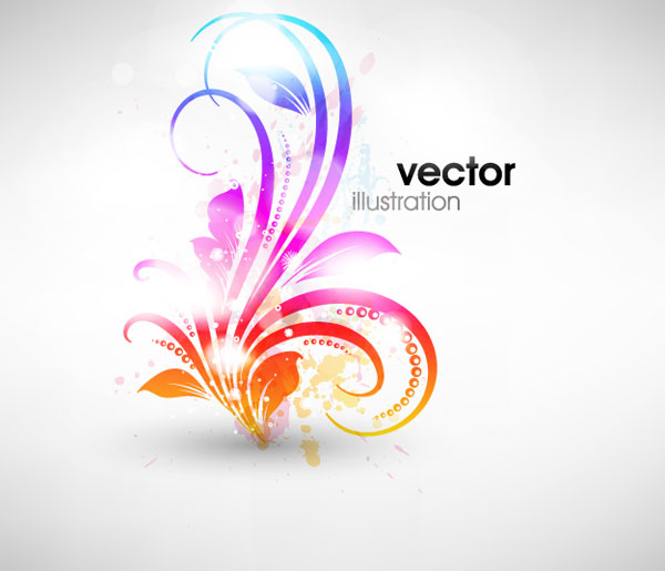 Symphony fashion pattern vector material -1