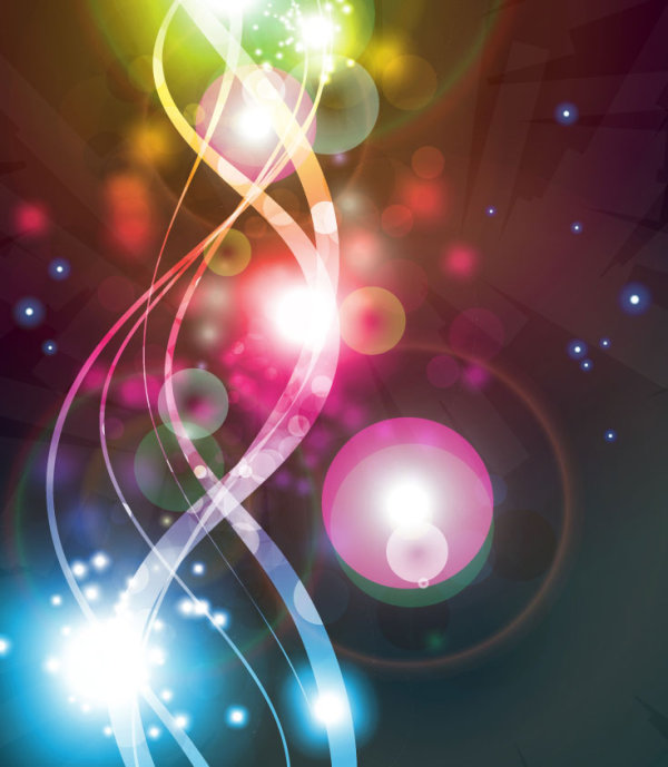 Gorgeous bright starlight effects 02-- vector material