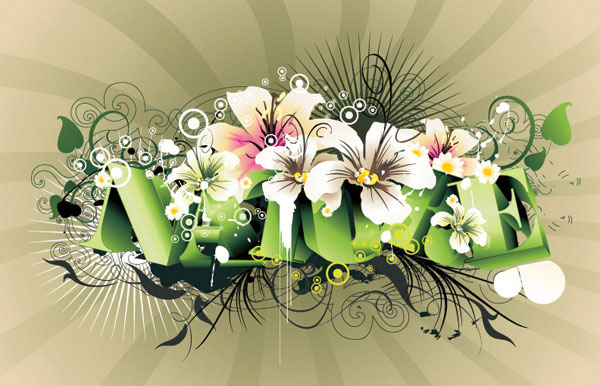 Three-dimensional character theme vector material -1