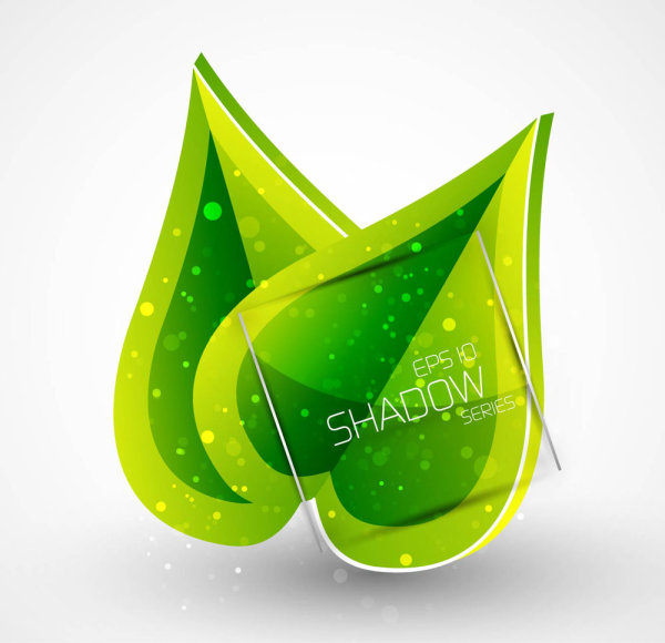 Spring green leaves 01 - Vector