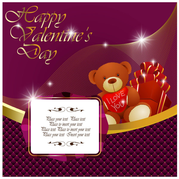 Beautiful holiday card 02 - vector