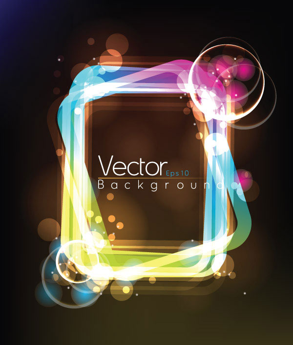 Light the frame vector material -3