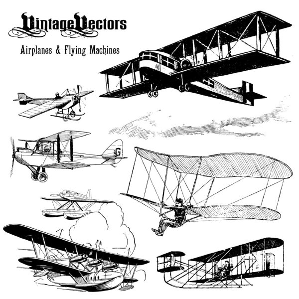 Antique means of transport 03 - vector material
