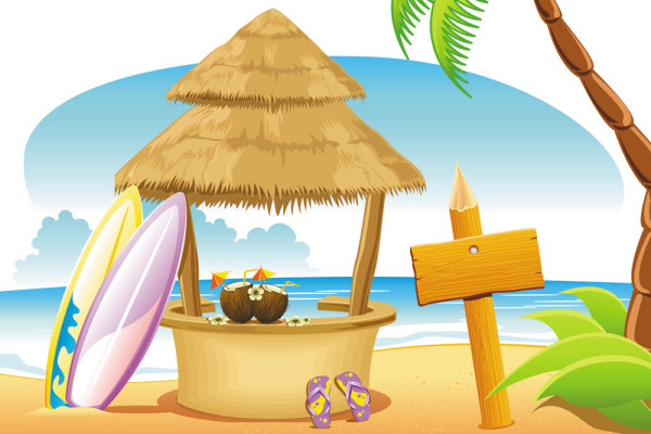 Cartoon Coast National Scenic 01 - vector