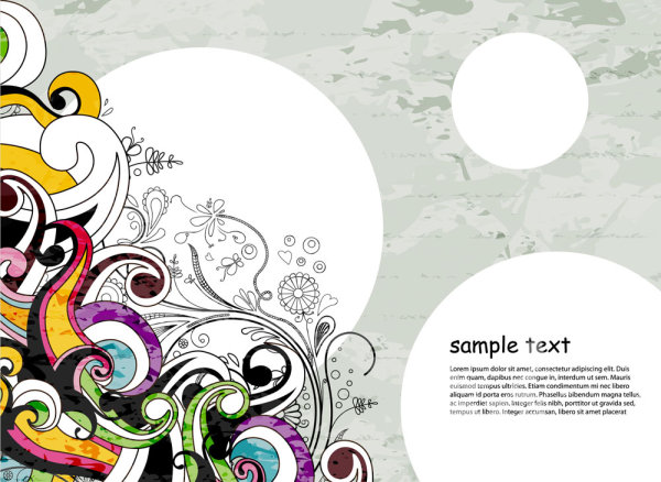 Classic fashion pattern background 02-- vector material