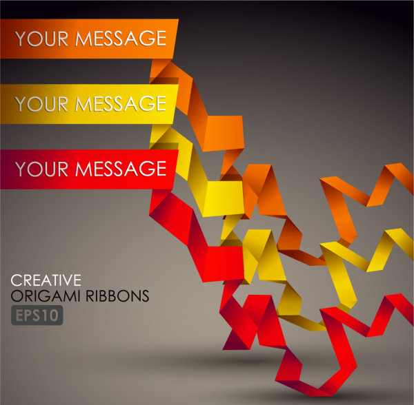 Beautiful color of typesetting material 02-- vector material