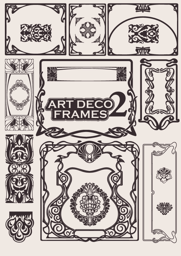European background pattern material 03 - vector