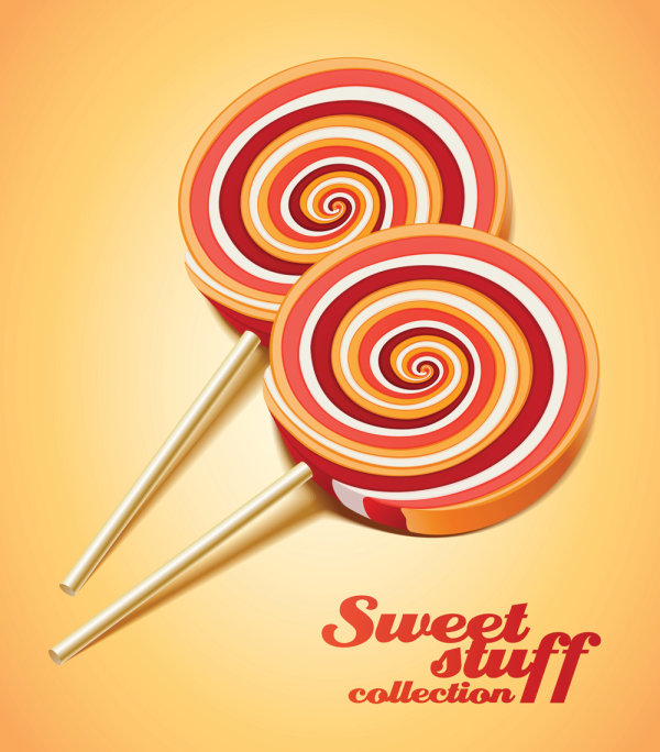Exquisite desserts material 02-- vector material