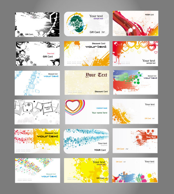 Fine card material 01 - Vector