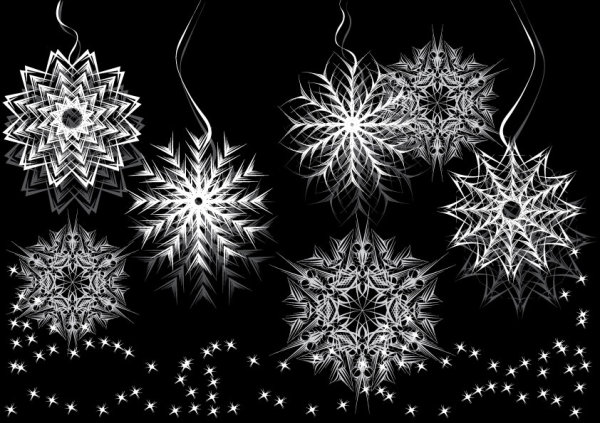 Black and white pattern 03 - vector material