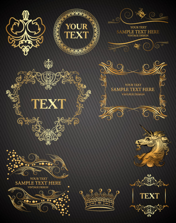 European pattern 02 - vector material