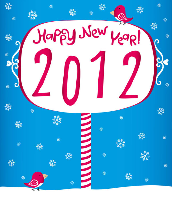 Creative 2012 Fonts 02 - vector material