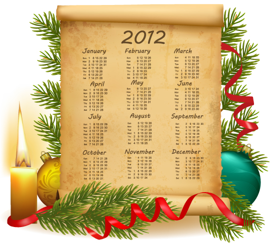 Christmas beautifully elements 03 - vector material