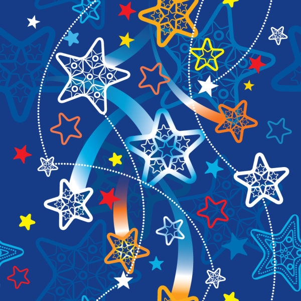 The exquisite cartoon pattern background pattern 04 - vector material