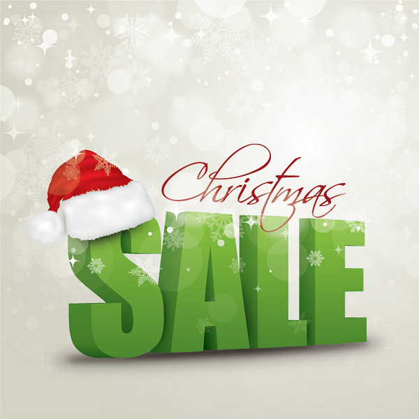 Christmas dimensional characters vector material