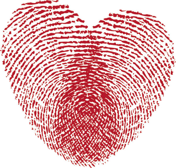 Romantic heart-shaped pattern 01 - vector material