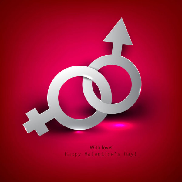 Valentine label elements 07 - vector material