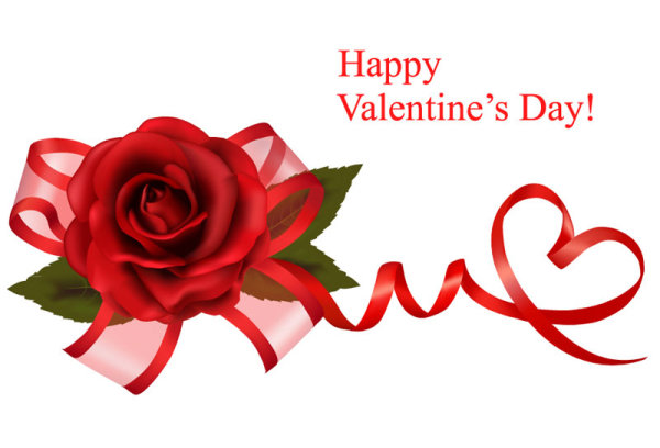 Valentine background 02 - vector material