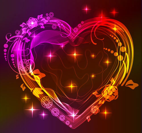 Valentine gorgeous light 05 -  Vector
