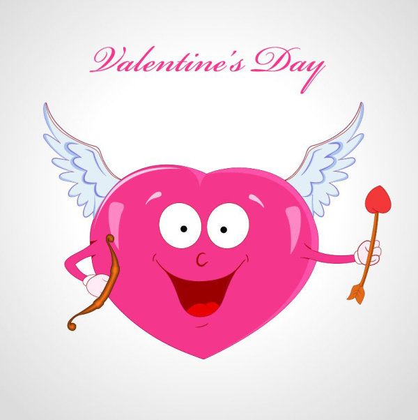 Cartoon Love Theme 02 - vector material