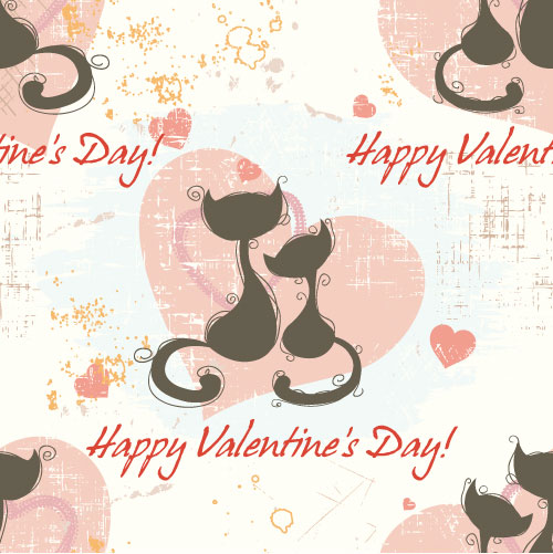 Cartoon animal background 02 - vector material