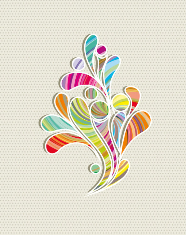 Fashion pattern background 02 - vector material