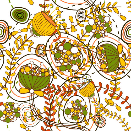 Cartoon pattern 03 - vector material