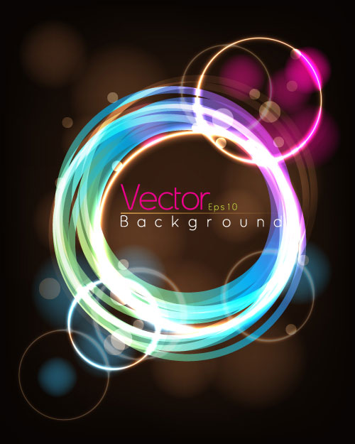 Fashion Halo dynamic background 02 - vector material