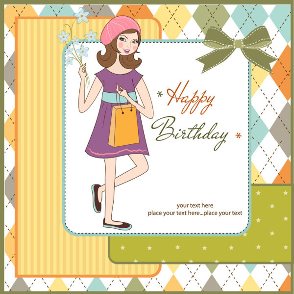 Cute cartoon illustration 02 - vector material