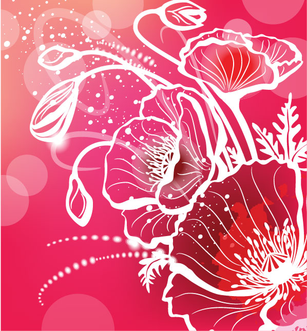 The brilliant pattern background 06 - vector material