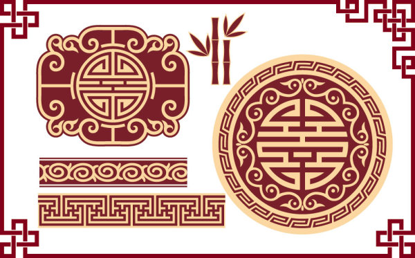 Classical window grilles pattern 03 - vector material